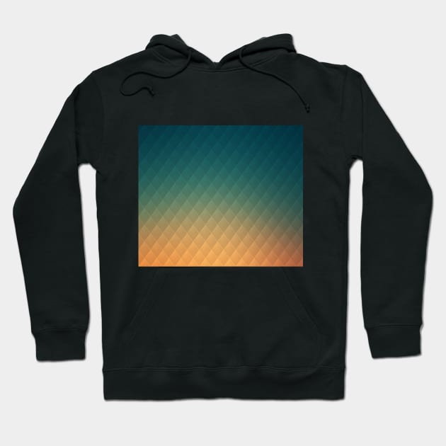 Colorful Diamond Pattern Hoodie by Freid